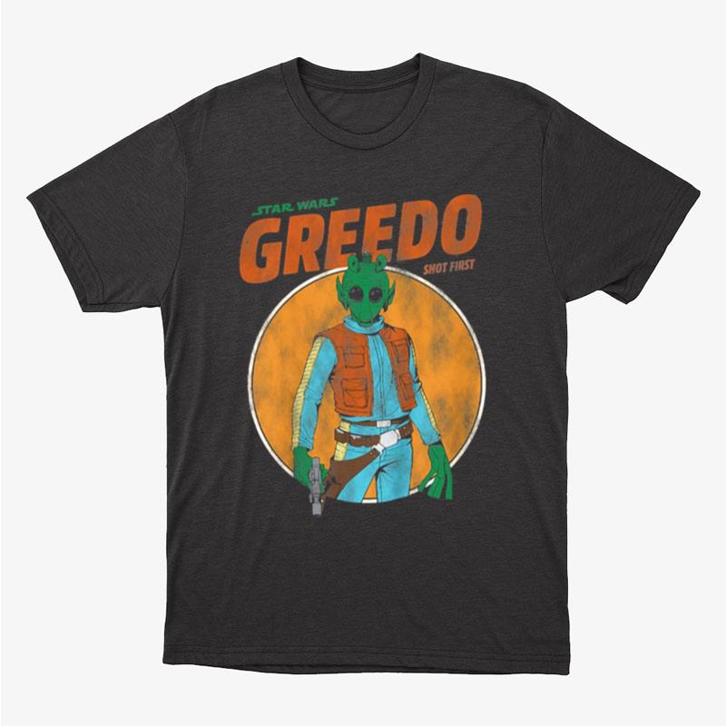 Star Wars Shot First Greedo Retro Unisex T-Shirt Hoodie Sweatshirt
