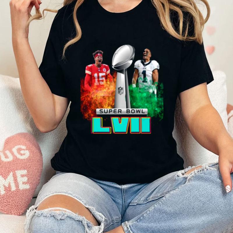 Superbowl Lvii Eagles Chiefs Kansas City Unisex T-Shirt Hoodie Sweatshirt