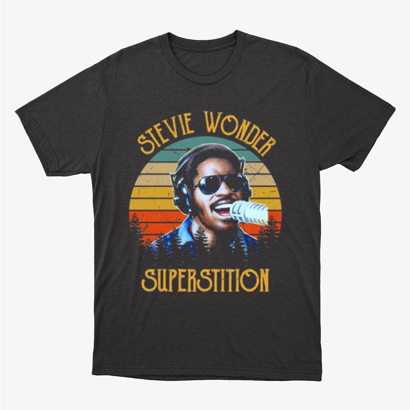 Superstition Stevie Wonder Retro Unisex T-Shirt Hoodie Sweatshirt