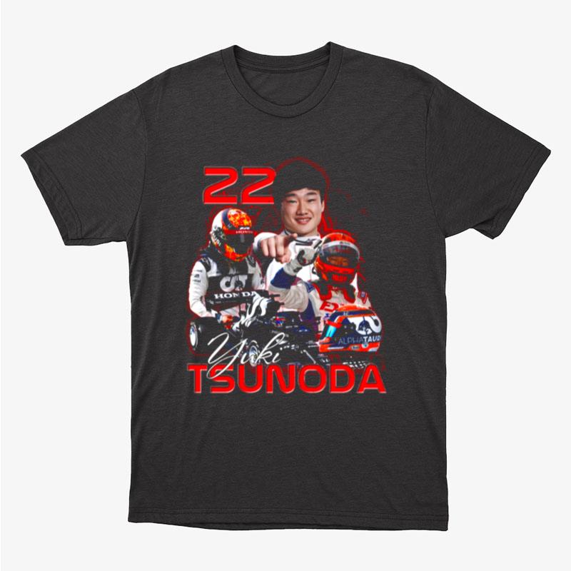 Yuki Tsunoda 22 Alpha Tauri Racing Formula 1 Unisex T-Shirt Hoodie Sweatshirt