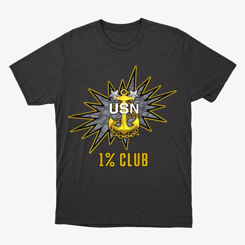 1% Club Navy Master Chief E9 Mcpo Pride Unisex T-Shirt Hoodie Sweatshirt