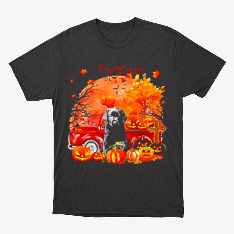 Black Labrador Pup Dog Hollowed Pumpkin Moon Unisex T-Shirt Hoodie Sweatshirt