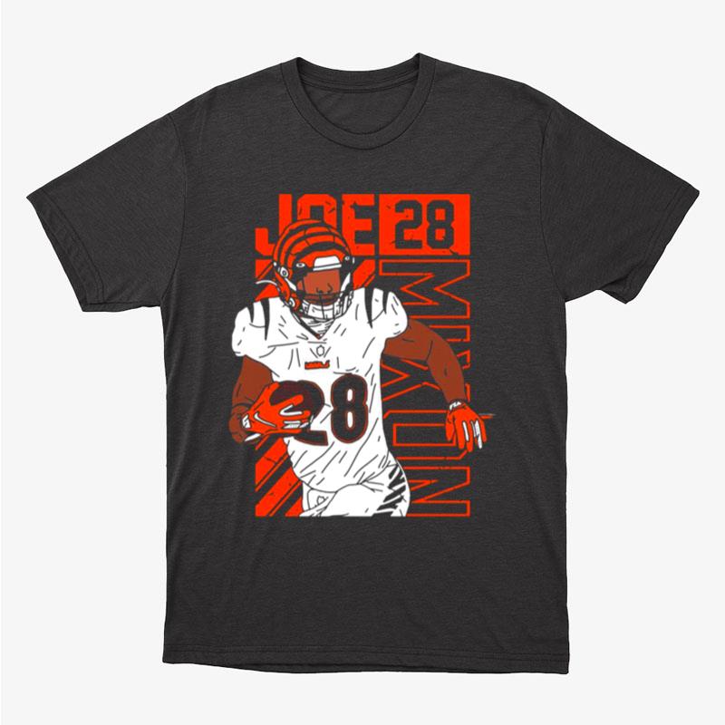 Cincinnati Bengals No 28 Joe Mixon Unisex T-Shirt Hoodie Sweatshirt
