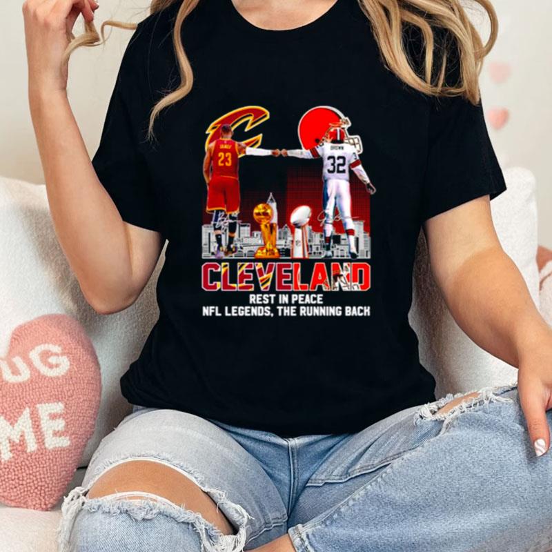 Cleveland Jim Brown Rest In Peace NFL Legends The Running Back Signatures Unisex T-Shirt Hoodie Sweatshirt