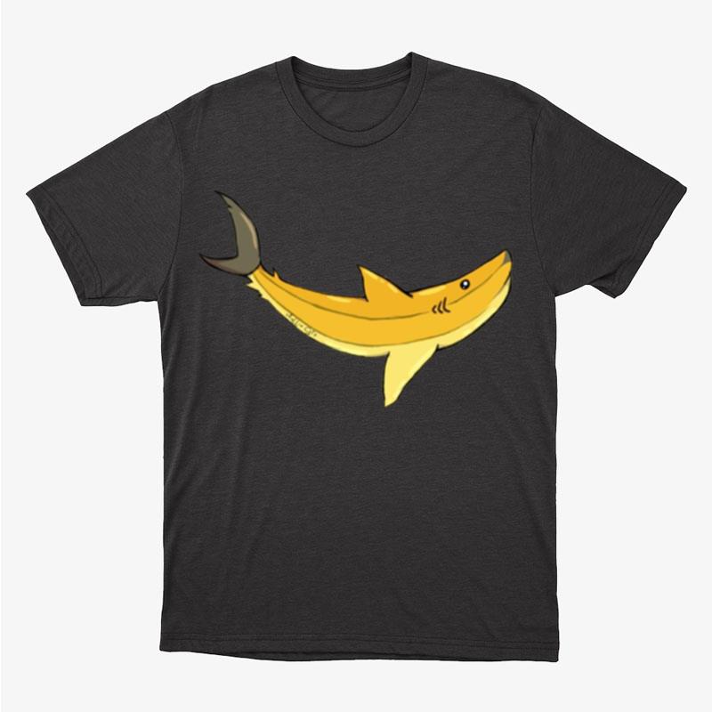 Cute Banana Shark Cartoon Unisex T-Shirt Hoodie Sweatshirt