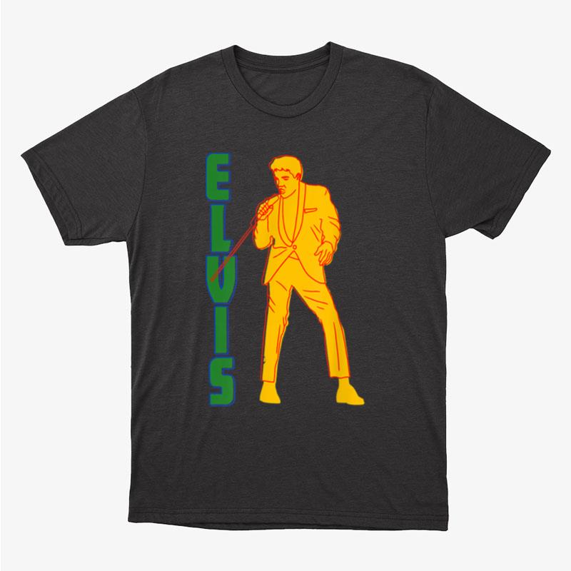Elvis Presley Official Yellow Silhouette Unisex T-Shirt Hoodie Sweatshirt