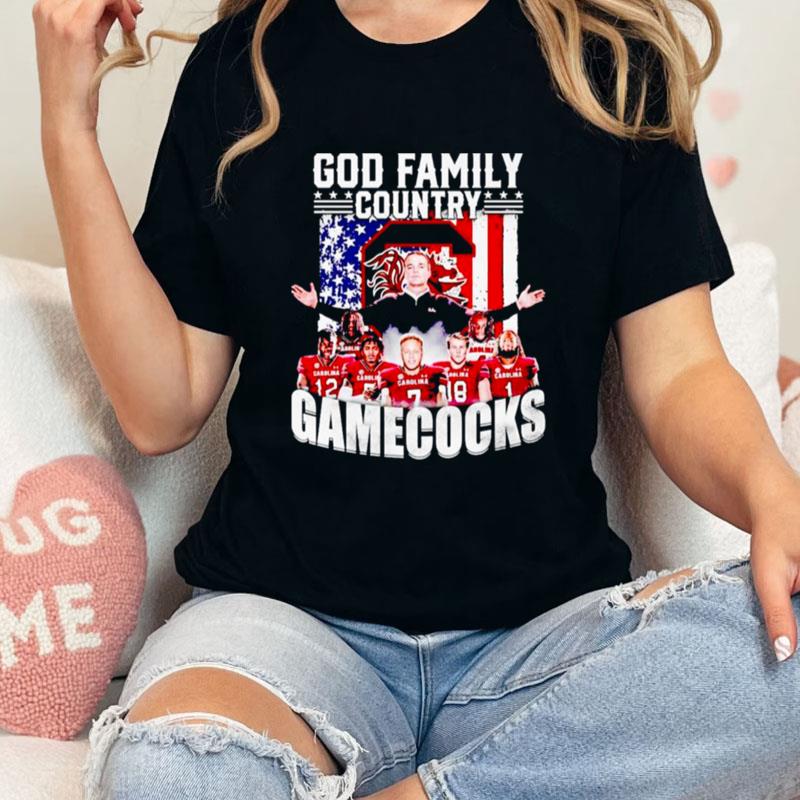 God Family Country Gamecocks Unisex T-Shirt Hoodie Sweatshirt