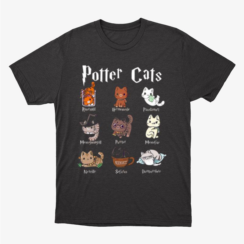 Harry Pawter Cute Cats Potter Fan Potter Cats Cute Harry Pawter Kitten Gift For Girls Essential Unisex T-Shirt Hoodie Sweatshirt