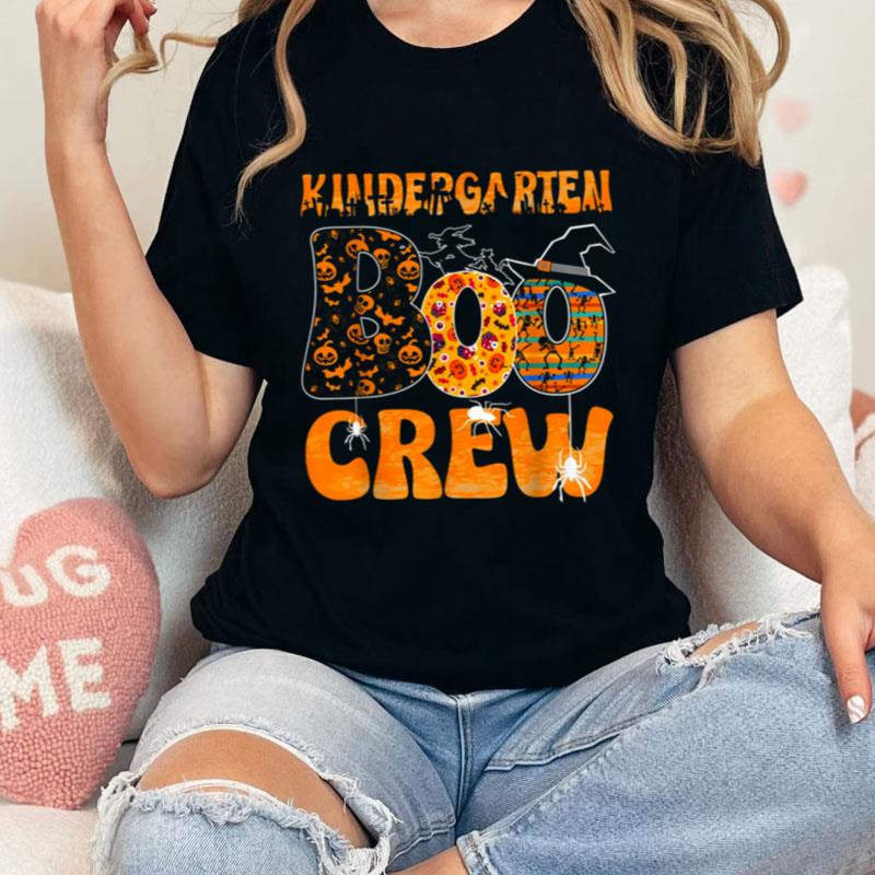 Kindergarten Boo Crew Vintage Halloween Costumes For Teacher Unisex T-Shirt Hoodie Sweatshirt
