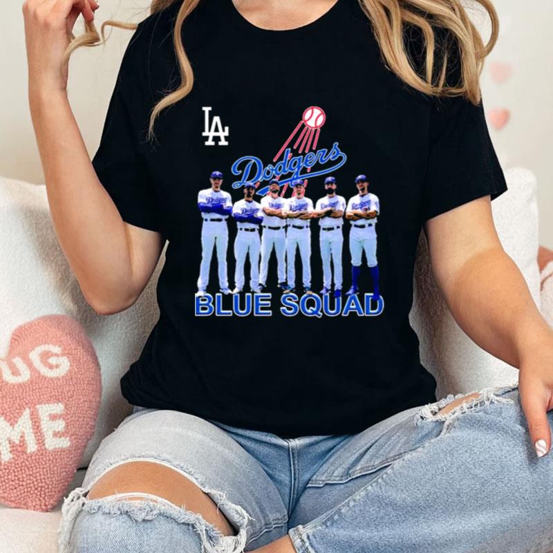 Los Angeles Dodgers Baseball Team Blue Squad Unisex T-Shirt Hoodie Sweatshirt