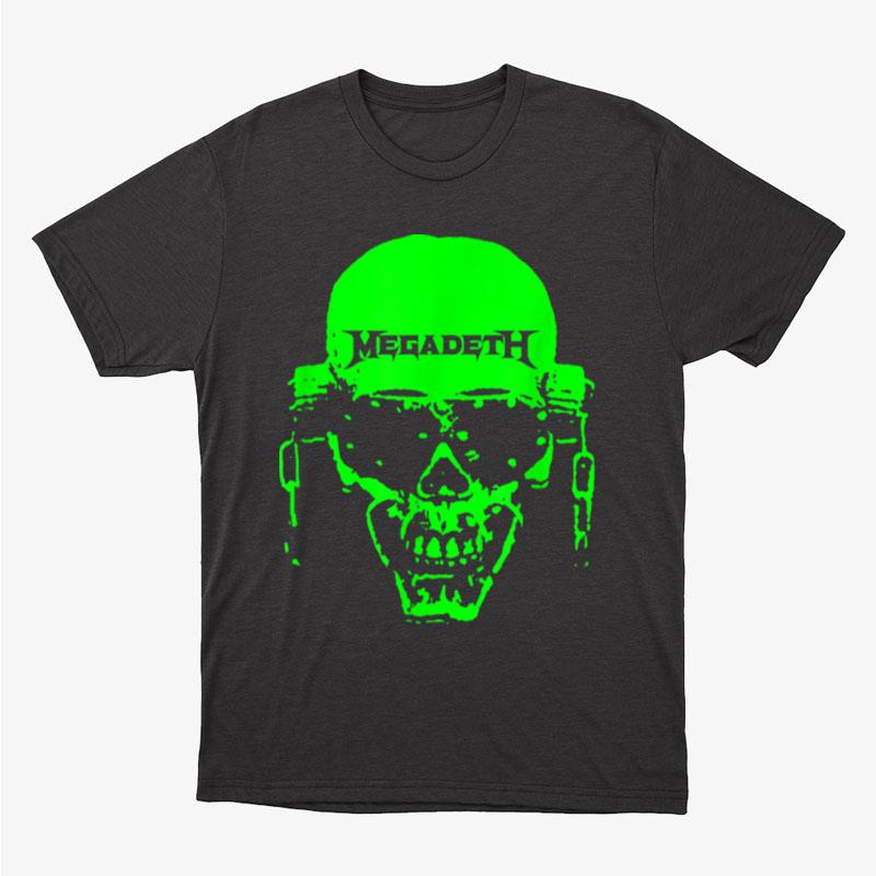 Megadeth Neon Green Vic Skull Unisex T-Shirt Hoodie Sweatshirt