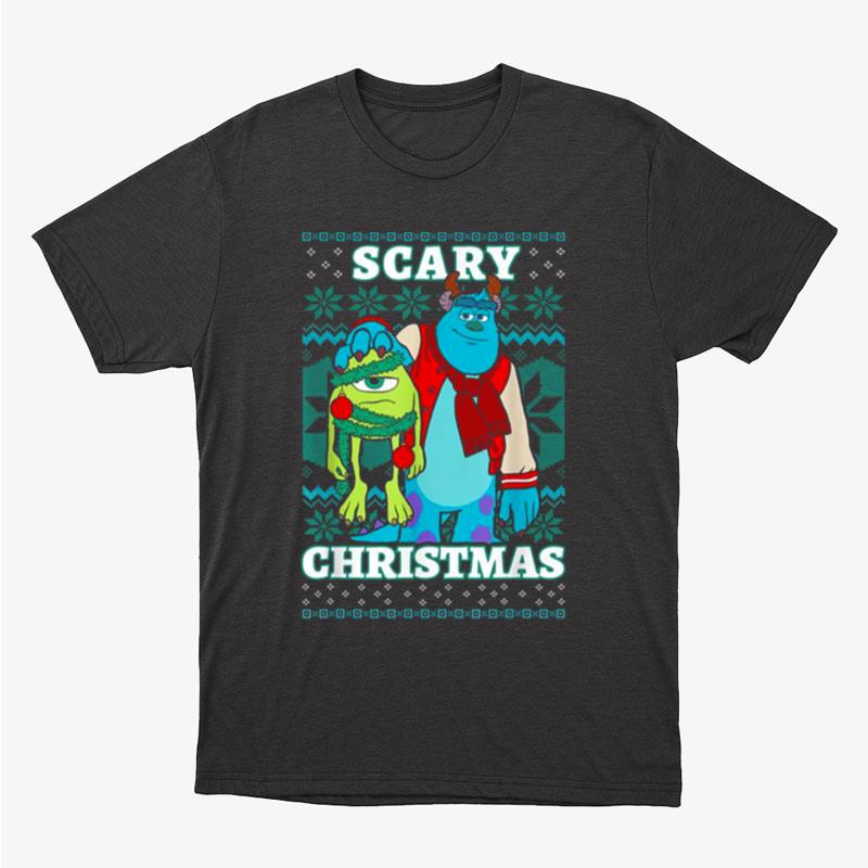 Monsters Christmas Scary Ugly Pattern Monsters Inc Cartoon Pixar Unisex T-Shirt Hoodie Sweatshirt