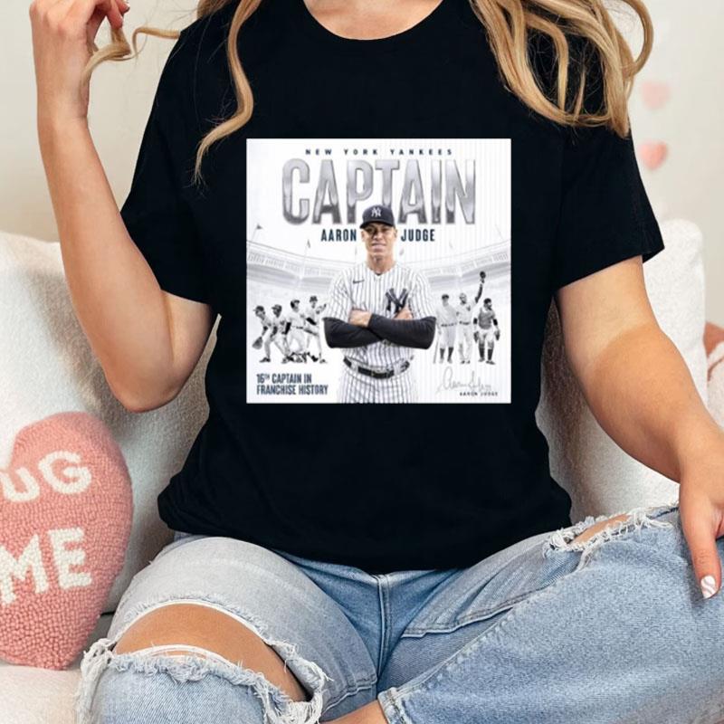 New York Yankees Captain Aaron Judge Unisex T-Shirt Hoodie Sweatshirt