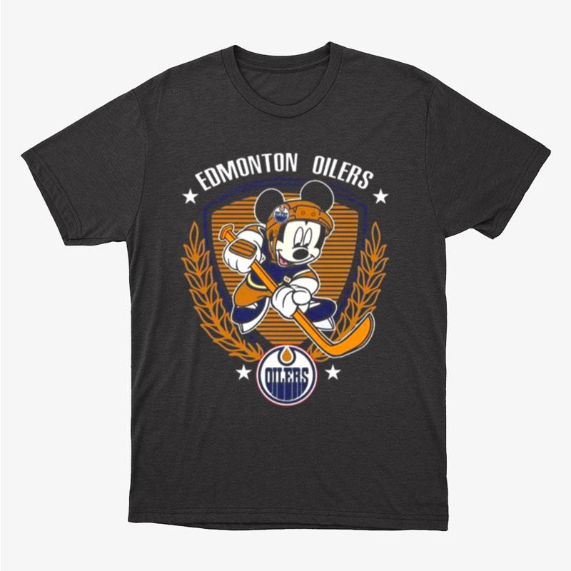 Nhl Edmonton Oilers Hockey Mickey Mouse Disney Unisex T-Shirt Hoodie Sweatshirt