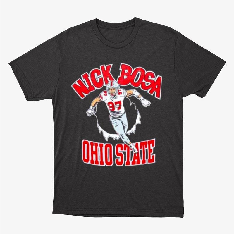 Nick Bosa Ohio State Unisex T-Shirt Hoodie Sweatshirt