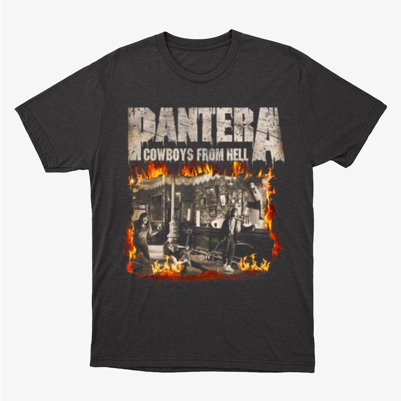 Pantera Official Cowboys From Hell Cover Fire Unisex T-Shirt Hoodie Sweatshirt