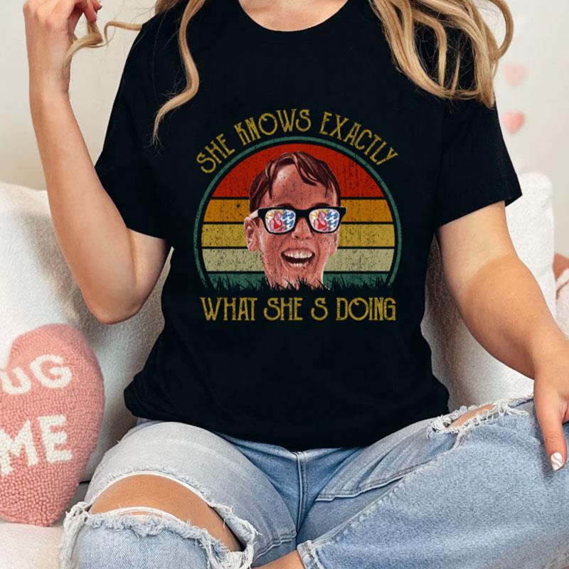 She Knows Exactly What She's Doing The Sandlot 90S Movie Comedy Wendy Peffercorn Unisex T-Shirt Hoodie Sweatshirt