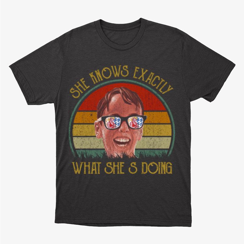 She Knows Exactly What She's Doing The Sandlot 90S Movie Comedy Wendy Peffercorn Unisex T-Shirt Hoodie Sweatshirt