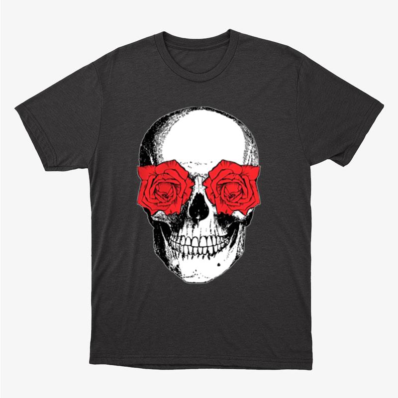 Skull And Roses Flowers Day Of Dead Dia De Los Muertos Vintage Skulls Unisex T-Shirt Hoodie Sweatshirt