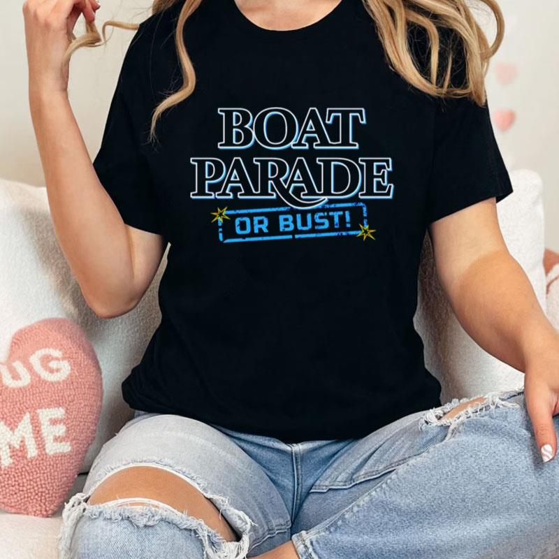 Tampa Bay Rays Boat Parade Or Bus Unisex T-Shirt Hoodie Sweatshirt