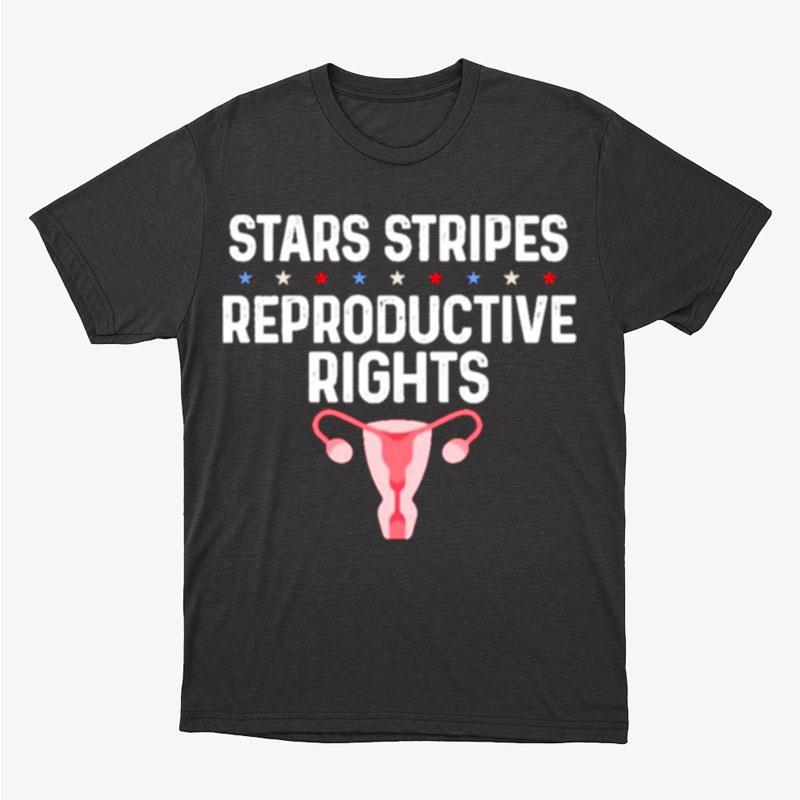 Uterus Stars Stripes Reproductive Rights Unisex T-Shirt Hoodie Sweatshirt